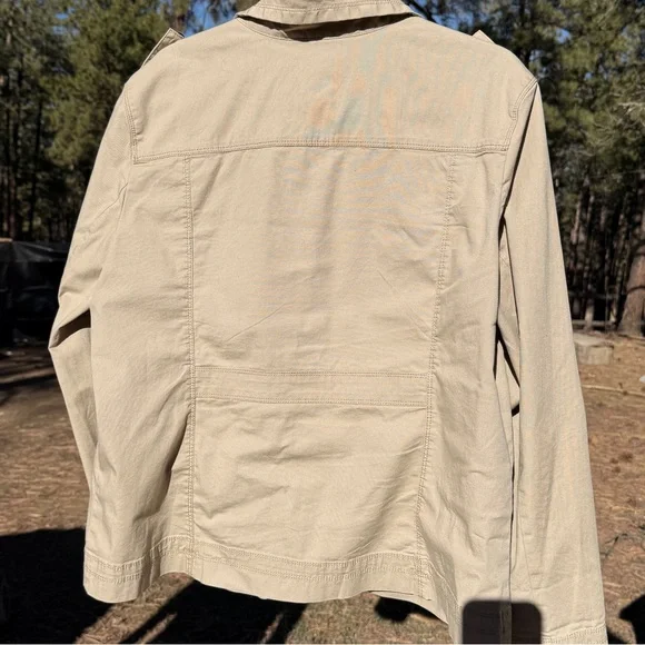 EUC Eddie Bauer Khaki Utility Jacket Size XL - Picture 6 of 6